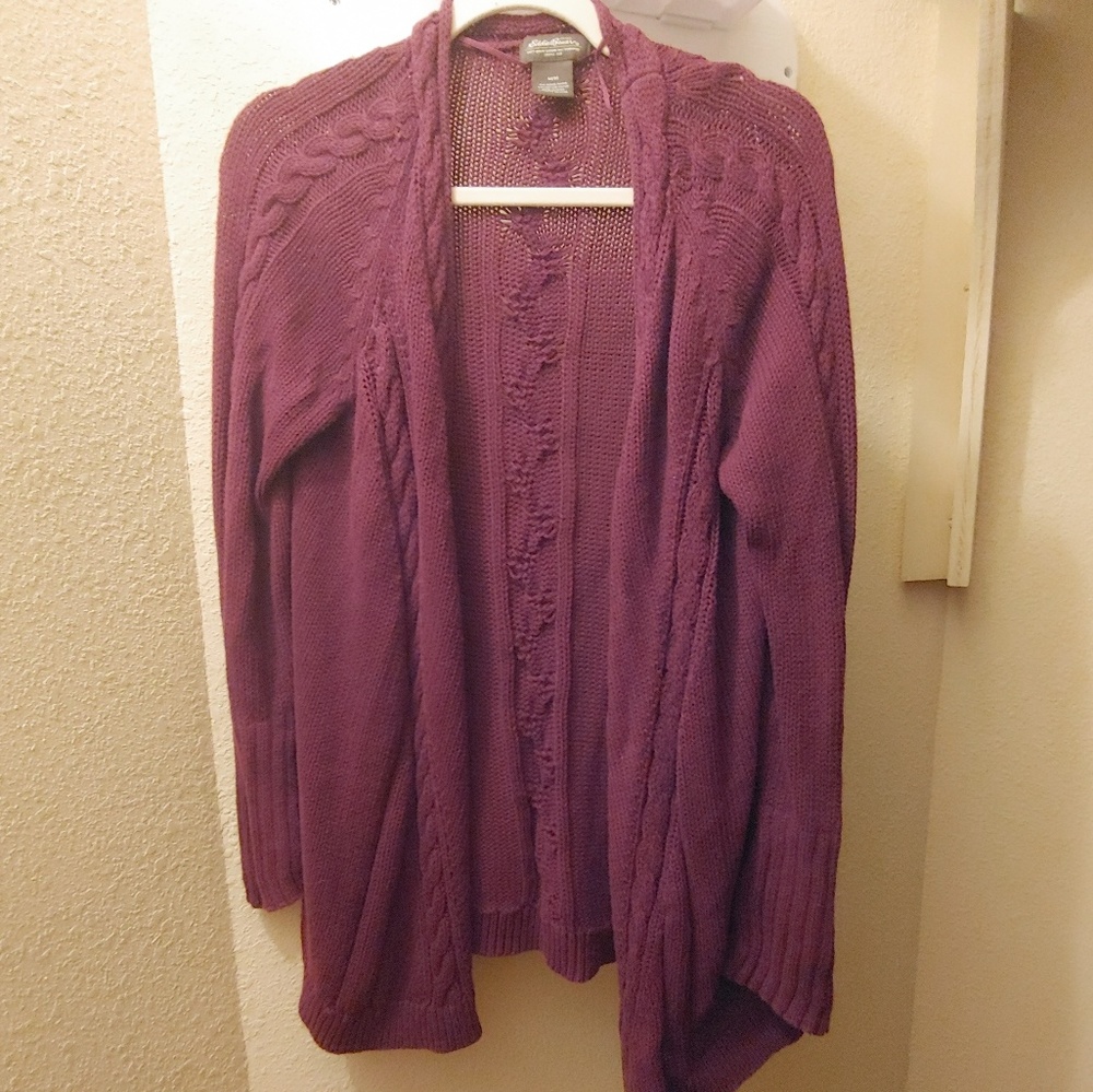 Maroon cardigan